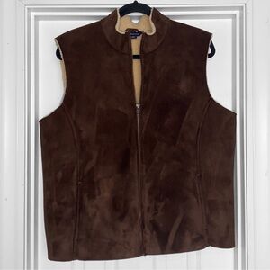 Lands' End Sherpa Lined Full-zip Vest